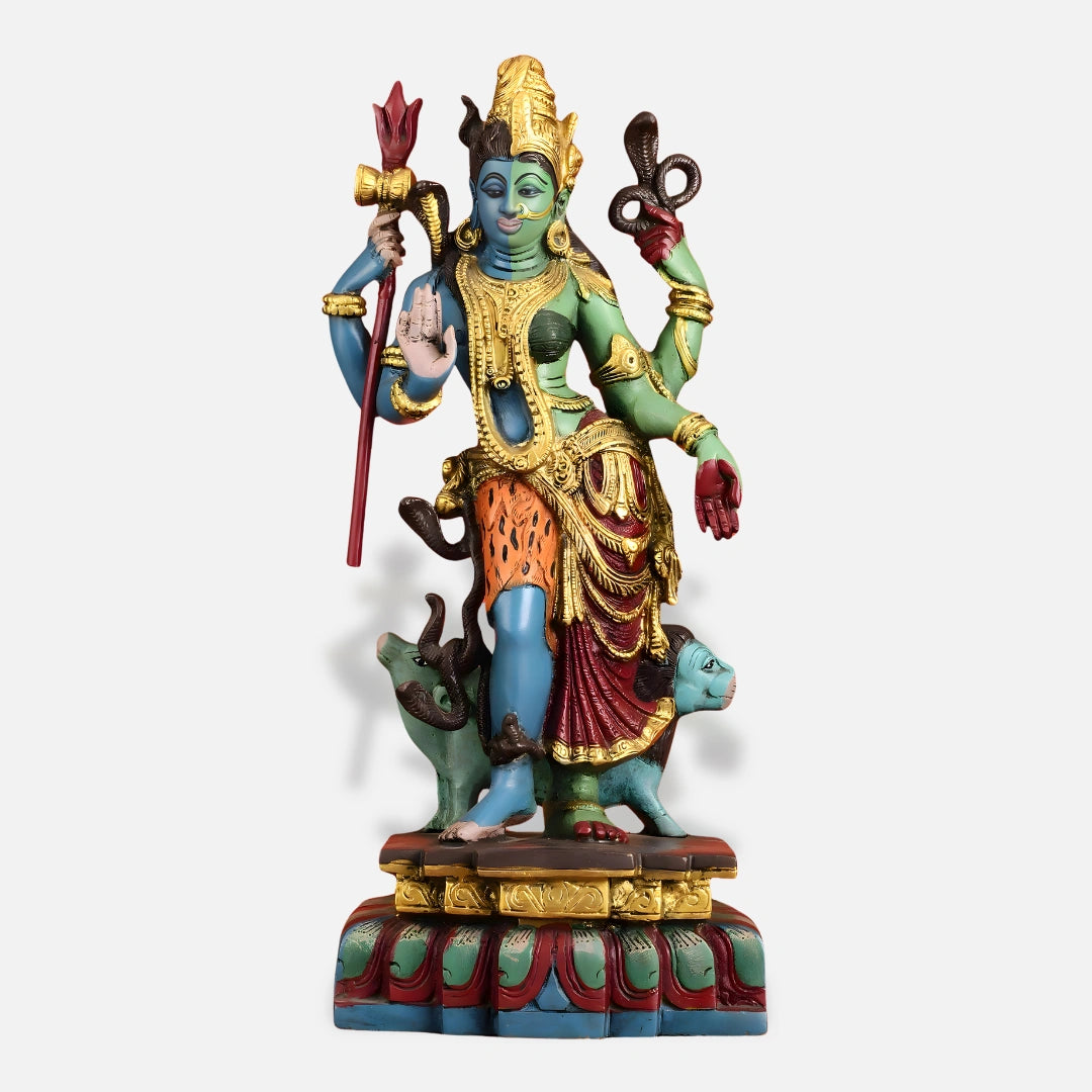 Ardhanarishwari Durga Brass Idol