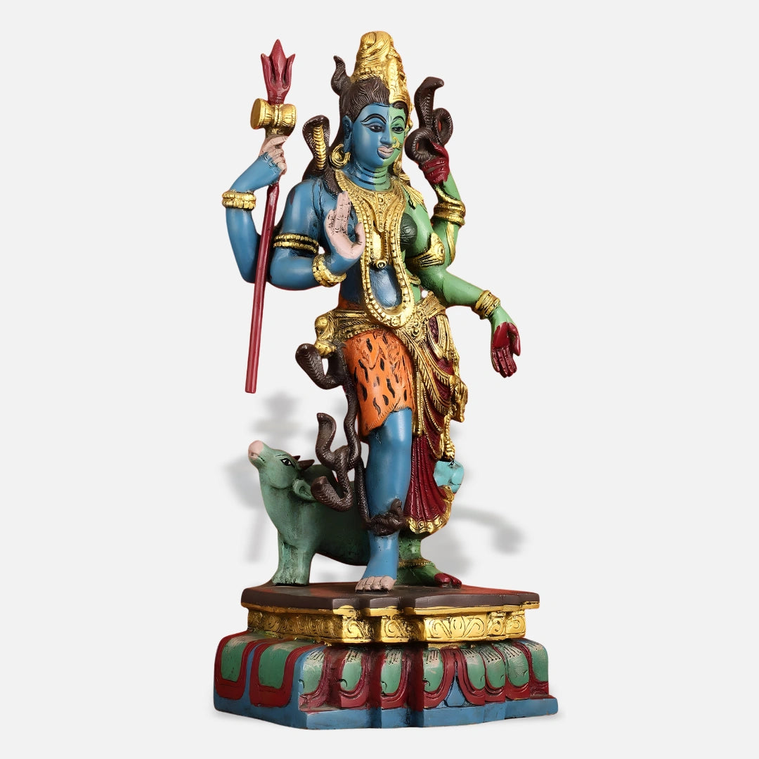 Ardhanarishwari Durga Brass Idol