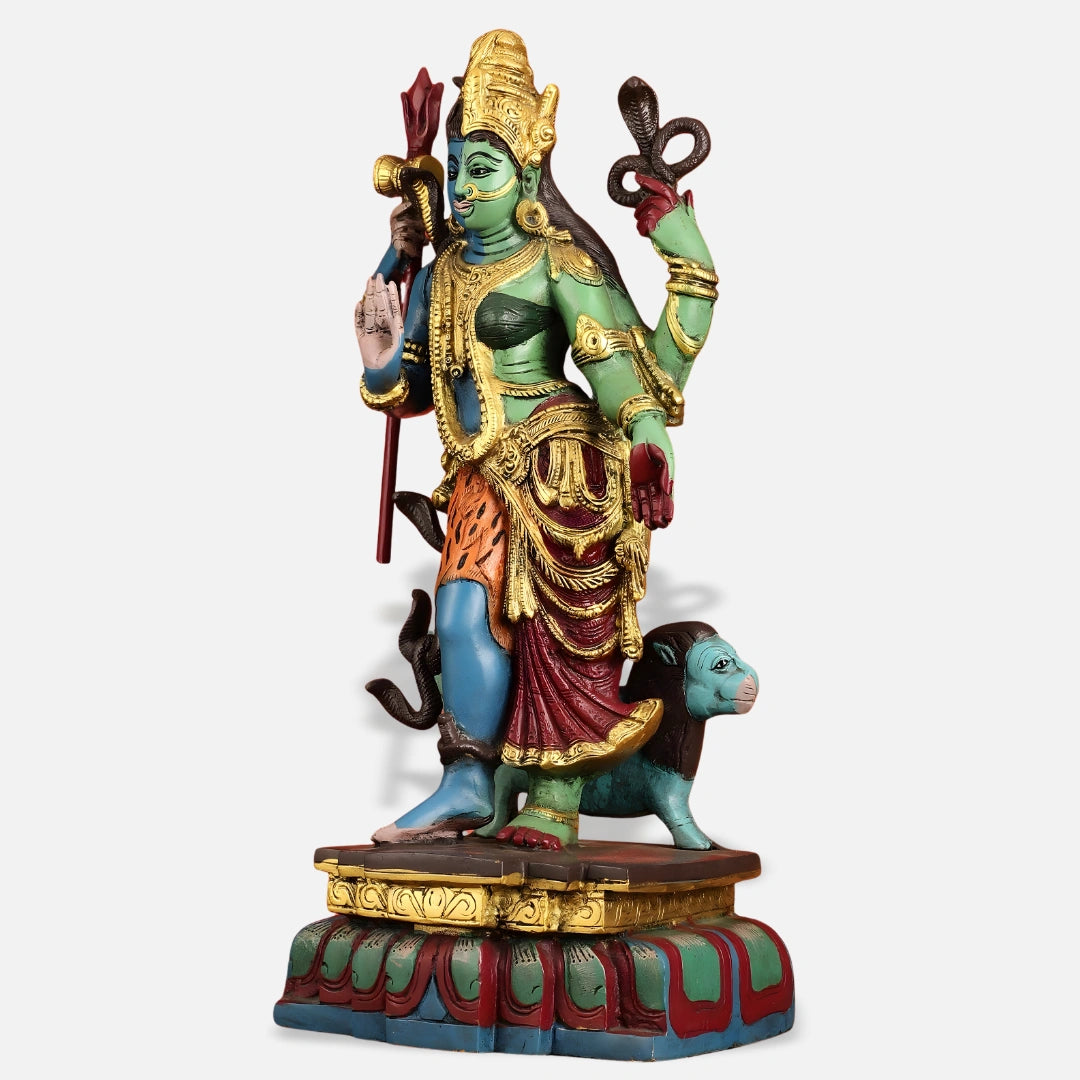 Ardhanarishwari Durga Brass Idol