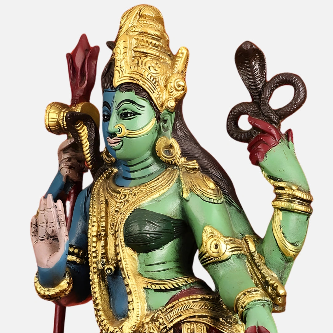 Ardhanarishwari Durga Brass Idol