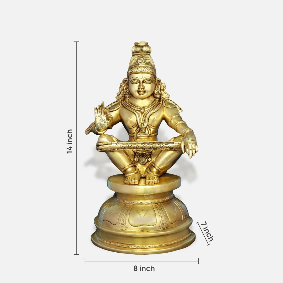 Lord Ayyappa Brass Idol