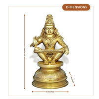 Lord Ayyappa Brass Idol