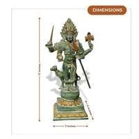 Green Brass Ayyanar Idol