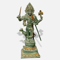 Green Brass Ayyanar Idol