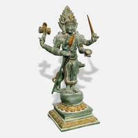 Green Brass Ayyanar Idol