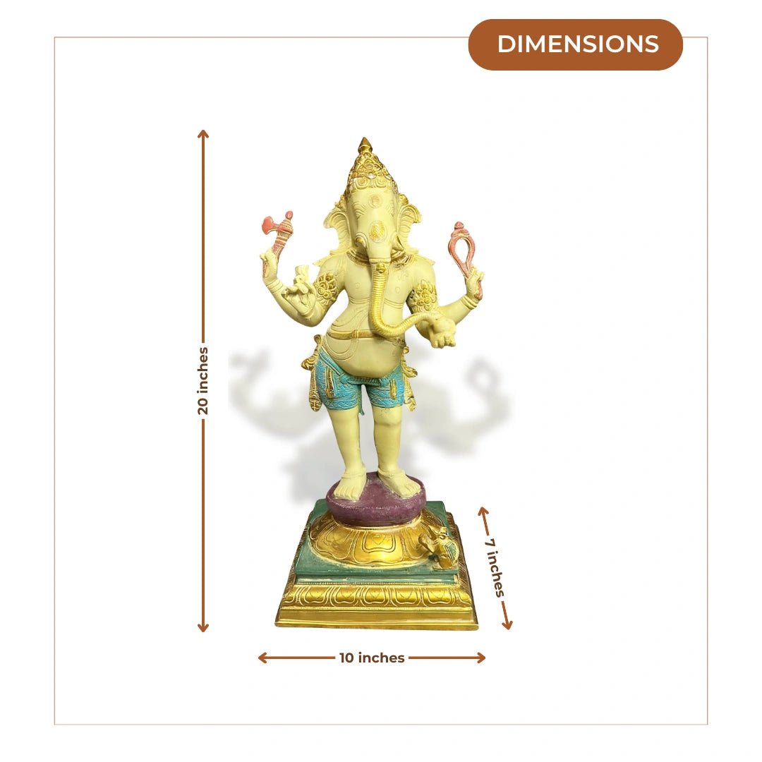 Ganesh Brass Idol 2