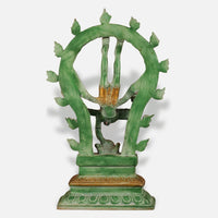 Green Brass Nataraja Idol