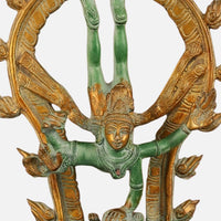 Green Brass Nataraja Idol