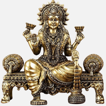 Lakshmi Ganesha Brass Idol 2