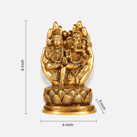 Lakshmi Ganesha Brass Idol 5