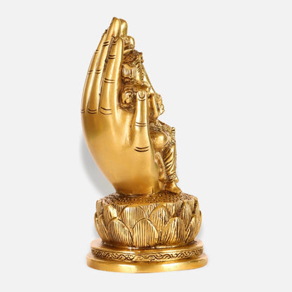 Lakshmi Ganesha Brass Idol 5