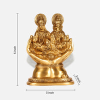 Lakshmi Ganesha Brass Idol 6