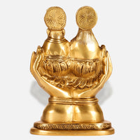 Lakshmi Ganesha Brass Idol 6