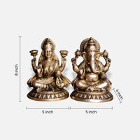 Lakshmi Ganesha Brass idol 7