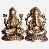Lakshmi Ganesha Brass idol 7