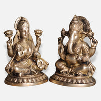 Lakshmi Ganesha Brass idol 7