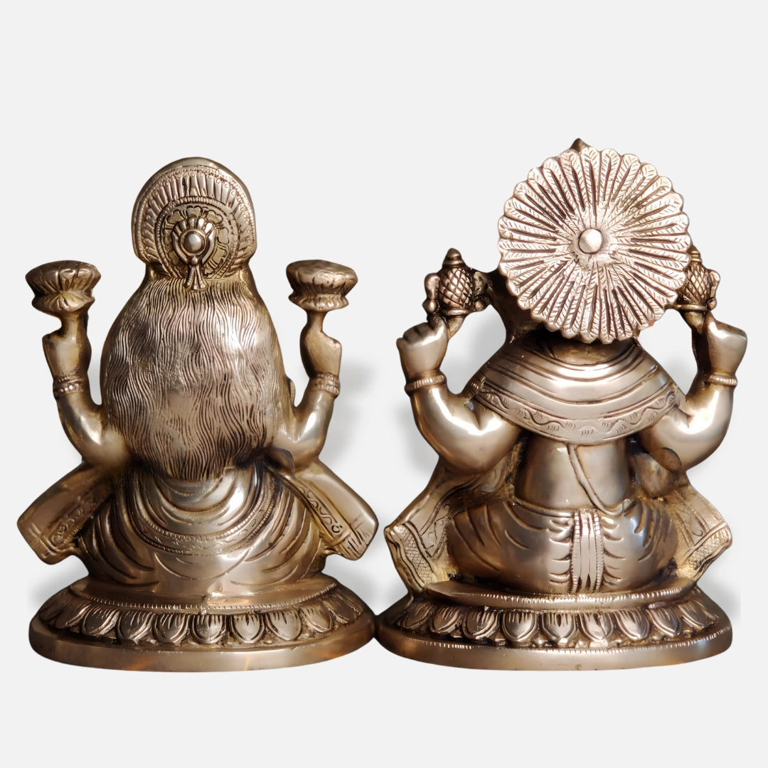 Lakshmi Ganesha Brass idol 7