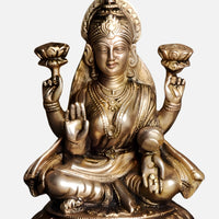 Lakshmi Ganesha Brass idol 7