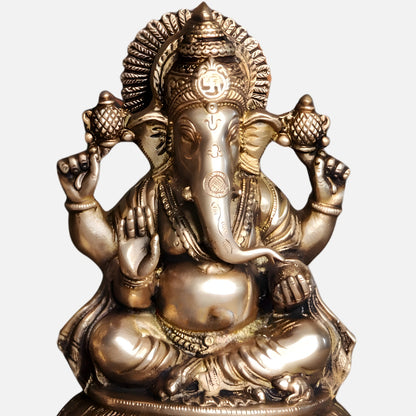 Lakshmi Ganesha Brass idol 7