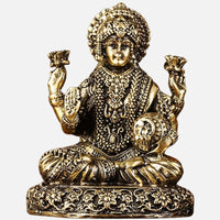 Lakshmi Ganesha Saraswati Brass Idol 3