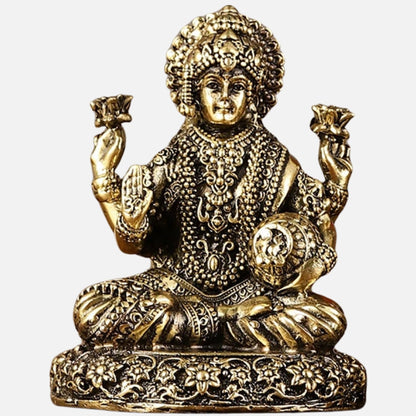 Lakshmi Ganesha Saraswati Brass Idol 3