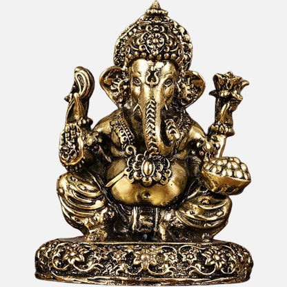 Lakshmi Ganesha Saraswati Brass Idol 3