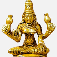 Lakshmi Ganesha Saraswati Brass Idol 4