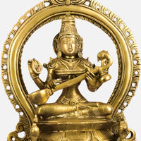 Lakshmi Ganesha Saraswati Brass Idol 5