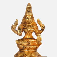 Lakshmi Ganesha Saraswati Brass Idol 6