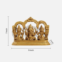 Brass Lakshmi Ganesh Saraswati Brass Idol 8