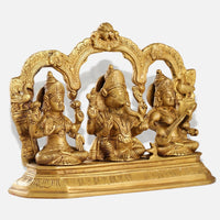 Brass Lakshmi Ganesh Saraswati Brass Idol 8