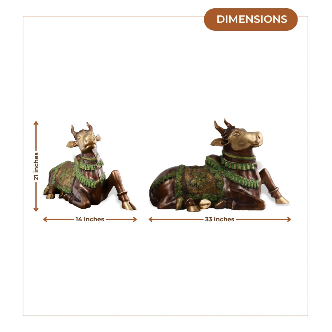 Large Nandi Brass Idol