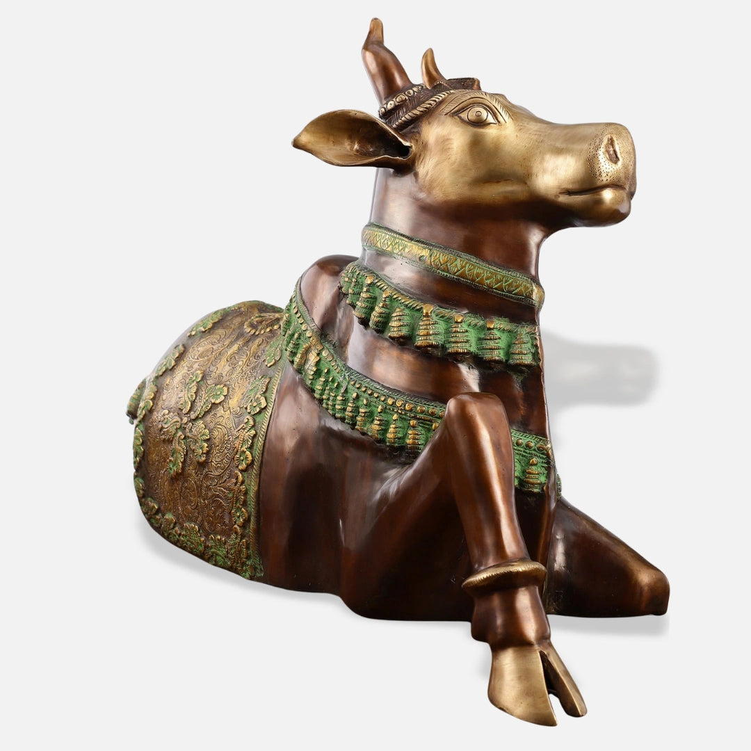 Large Nandi Brass Idol