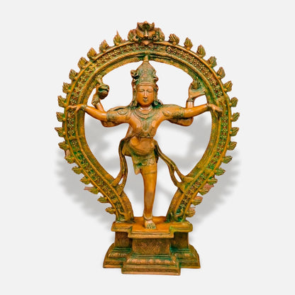 Large Nataraja Brass Idol