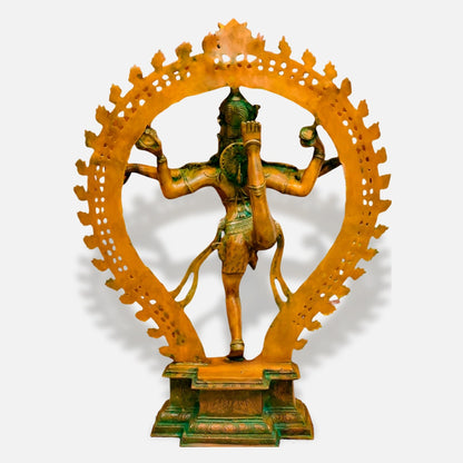 Large Nataraja Brass Idol