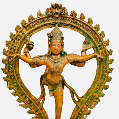 Large Nataraja Brass Idol