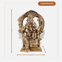 Lord Narsimha with Laxmi Brass Idol 1