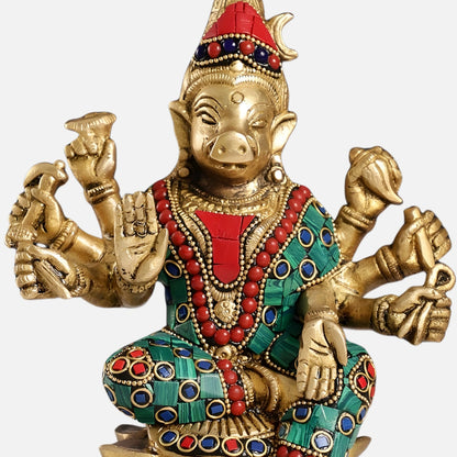 Panchamukhi Hanuman Brass Idol 1