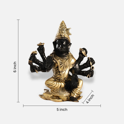 Panchamukhi Hanuman Brass Idol 2