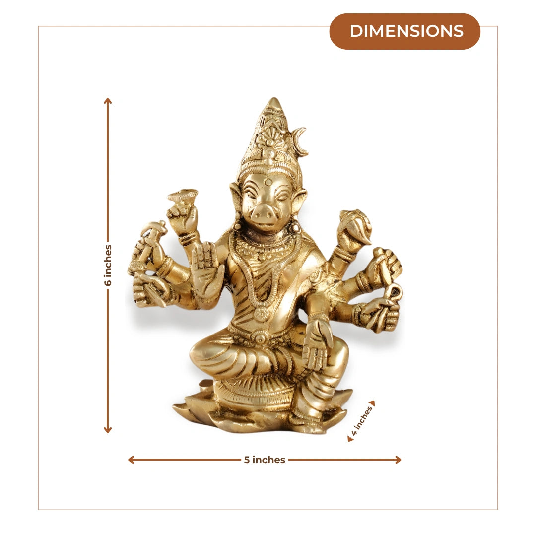 Panchamukhi Hanuman Brass Idol 3