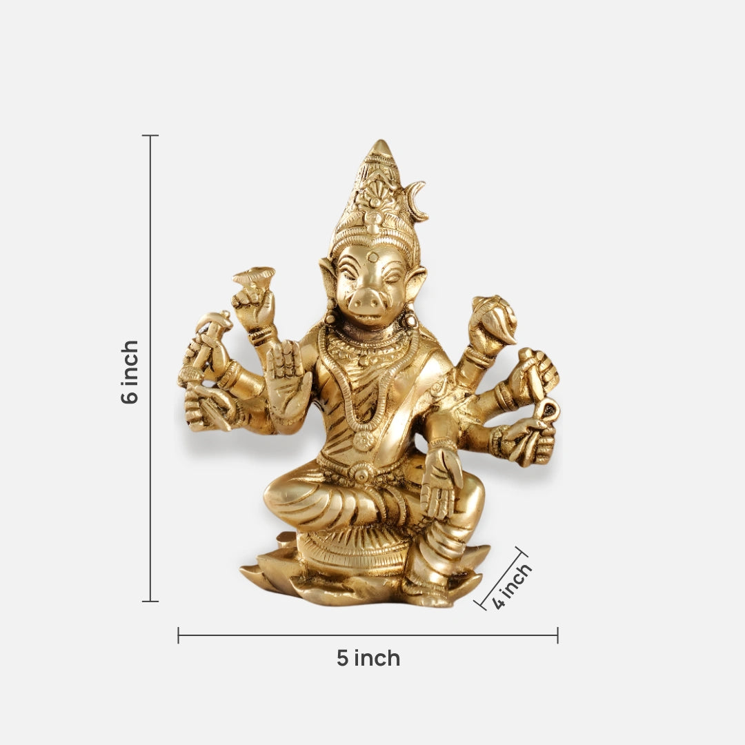 Panchamukhi Hanuman Brass Idol 3