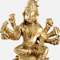 Panchamukhi Hanuman Brass Idol 3