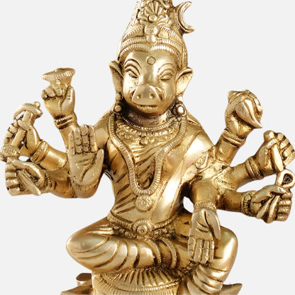 Panchamukhi Hanuman Brass Idol 3