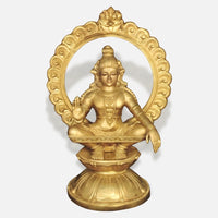 Seated Dattatreya Brass Idol