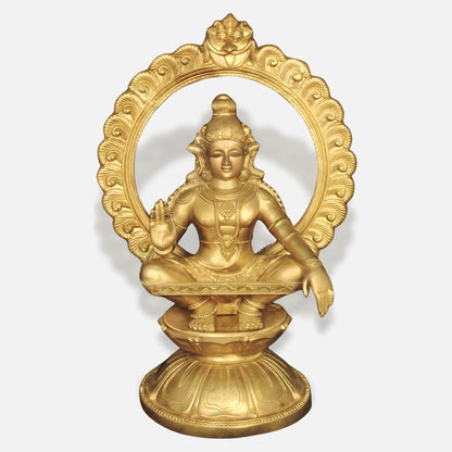 Seated Dattatreya Brass Idol