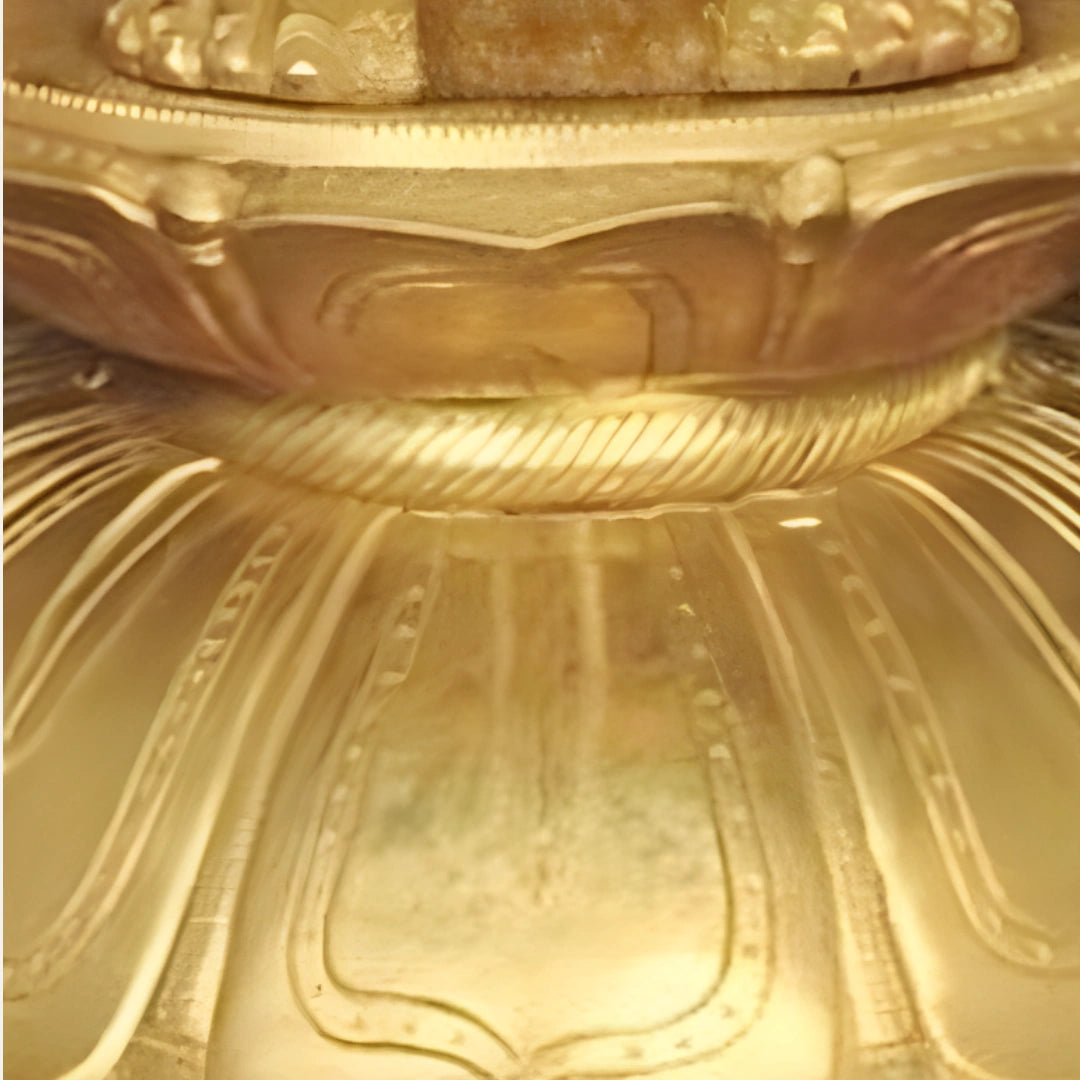 Seated Dattatreya Brass Idol