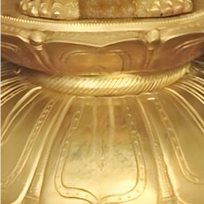 Seated Dattatreya Brass Idol