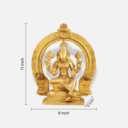 Seated Hanuman Brass Idol 2