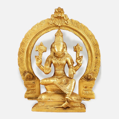 Seated Hanuman Brass Idol 2