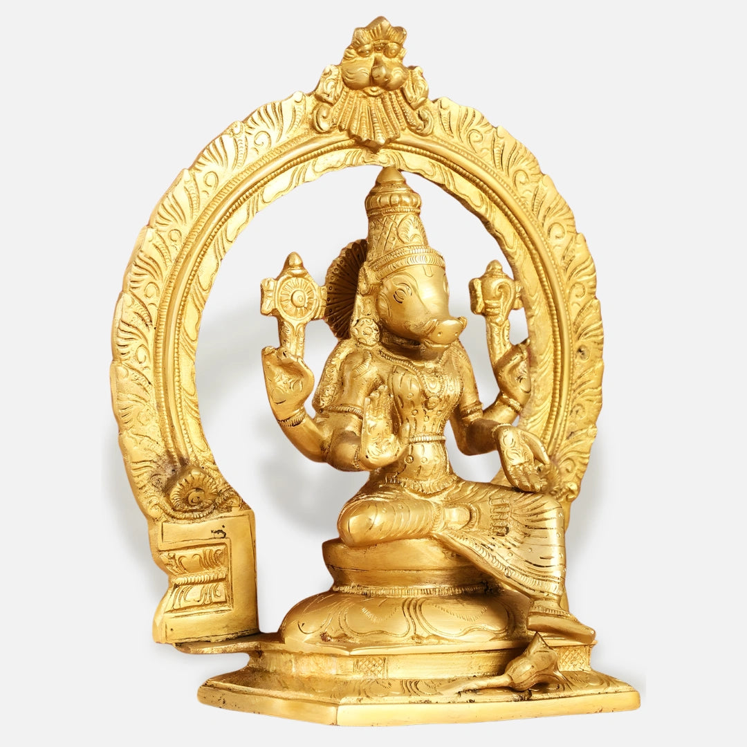 Seated Hanuman Brass Idol 2